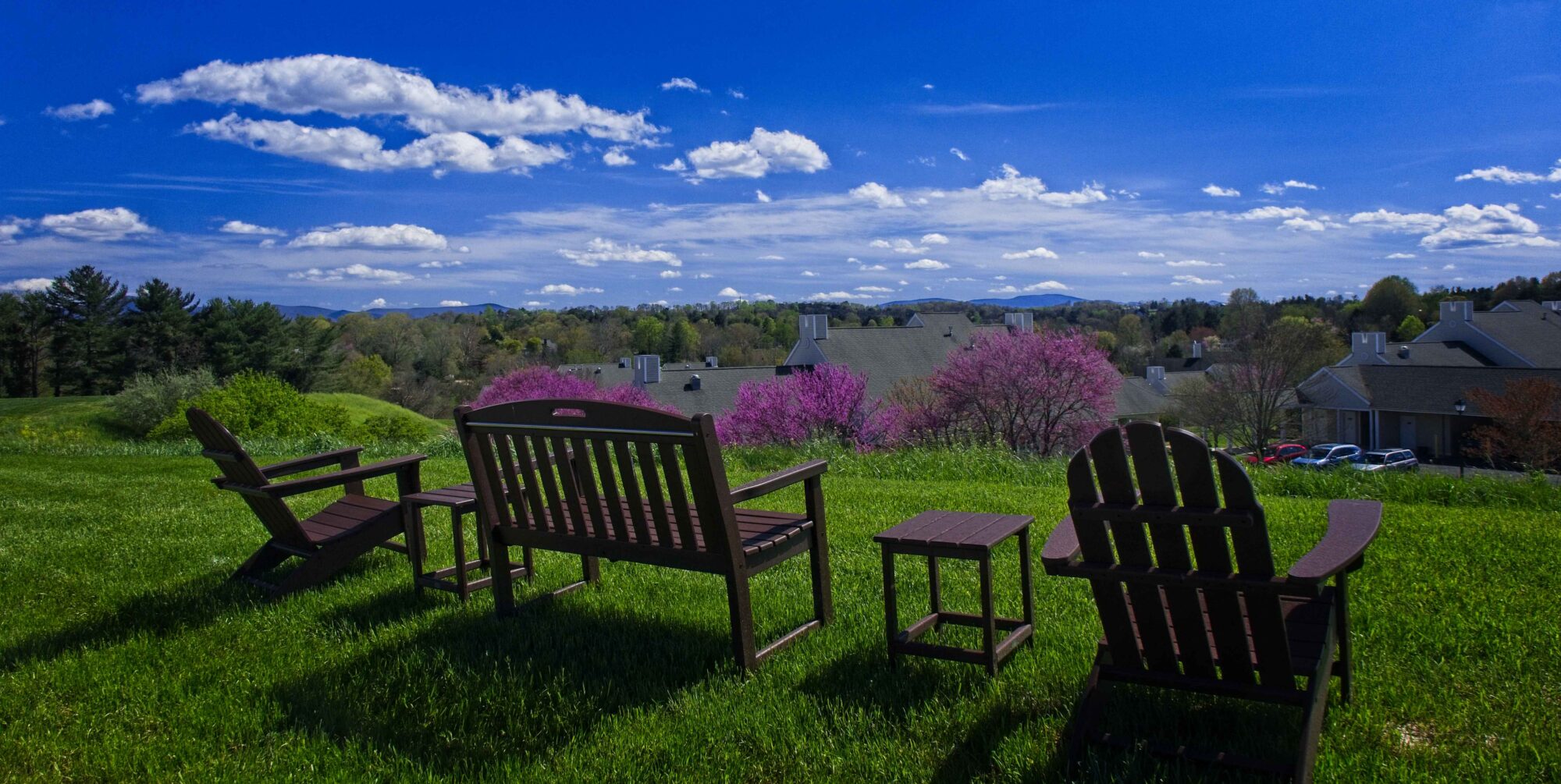 Bench overlooking Kendal at Lexington