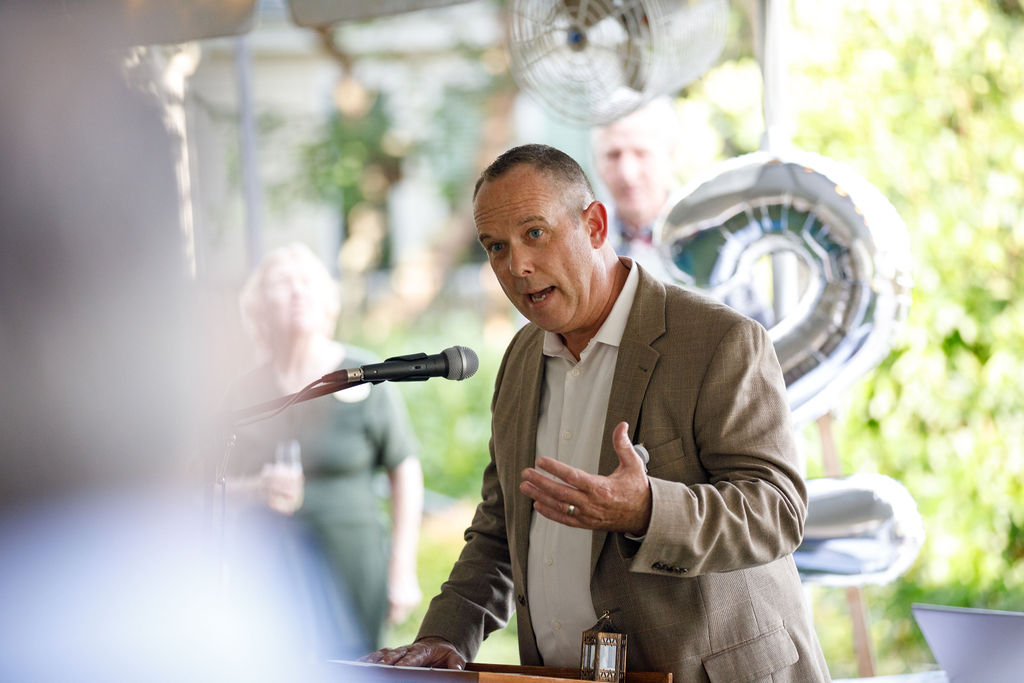 Adam Day speaks at senior living community anniversary event in Virigina